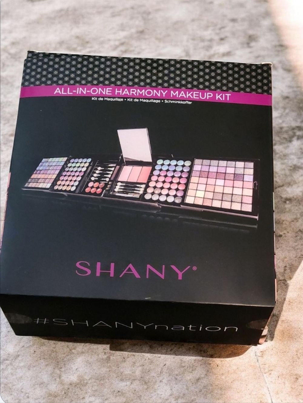 SHANY All-In-One Harmony Makeup Kit - Black with Pink Accents■FIRM■ a Great Valu